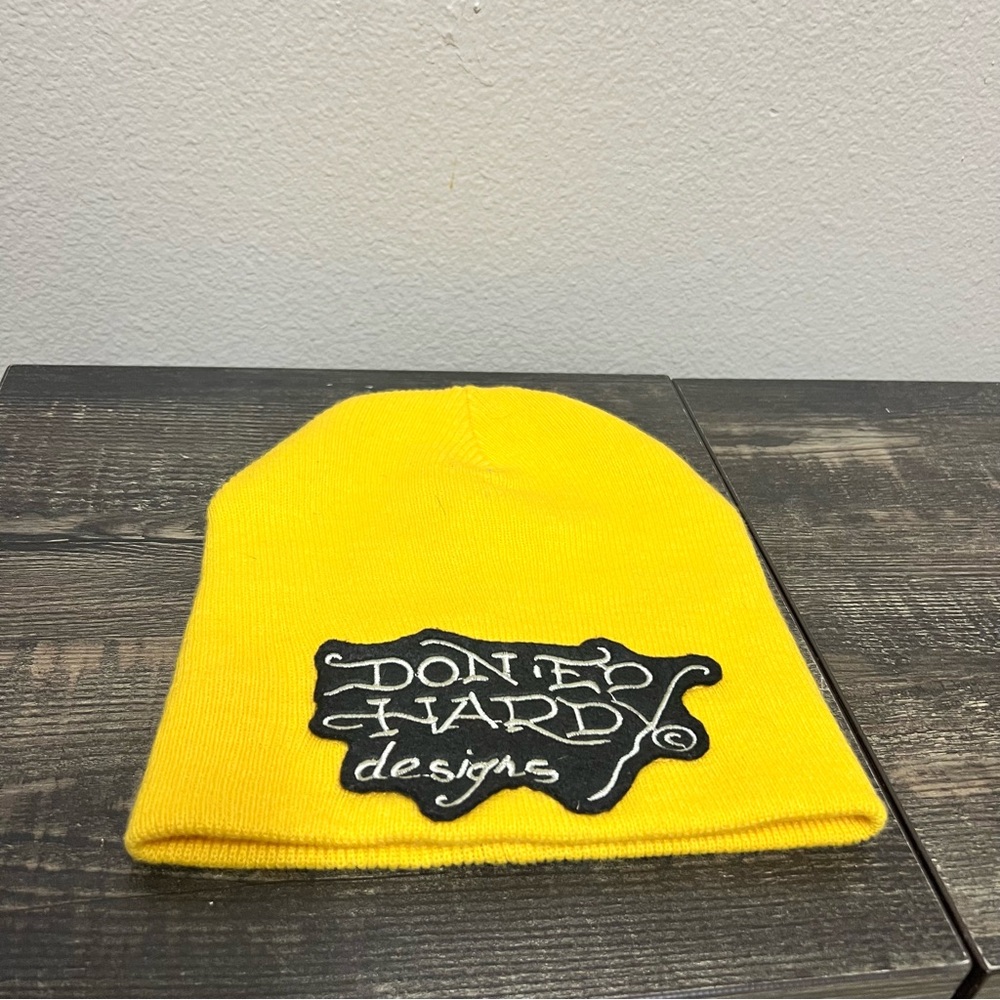 Ed Hardy Original Yellow Beanie